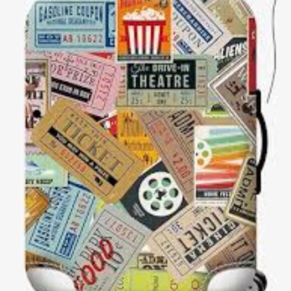 Luggage Protector/ Cover/ Waterproof Slip-On / NWT - Ticket Print - 29-32"H - Picture 3 of 6